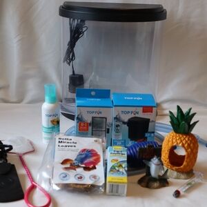 Top Fin Fish Tank Starter Kit with Accessories